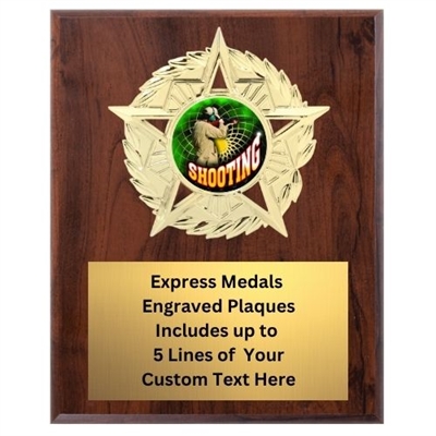 Star Mount Shooting Plaque (4 Sizes)