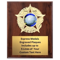 Star Mount Volleyball Plaque (4 Sizes)