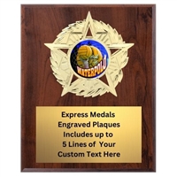 Star Mount Water Polo Plaque (4 Sizes)