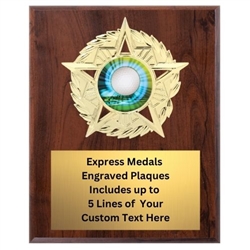 Star Mount Golf Plaque (4 Sizes)