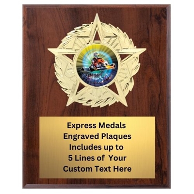 Star Mount Go Kart Racing Plaque (4 Sizes)