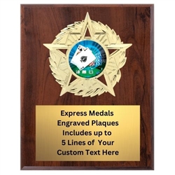 Star Mount Poker Plaque (4 Sizes)