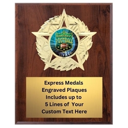 Large Star Mount Fantasy Football Plaque (4 Sizes)