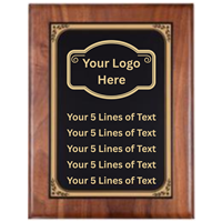 9" x 12" Custom Walnut Plaque (PC586E)