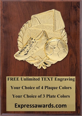 Soccer Plaque 4x6 & 5x7