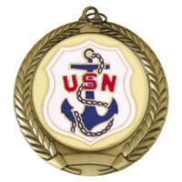 2-3/4" US Navy Mylar Medal