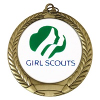 2-3/4" Girl Scouts Mylar Medal