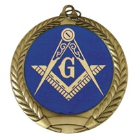 2-3/4" Free Masons Mylar Medal