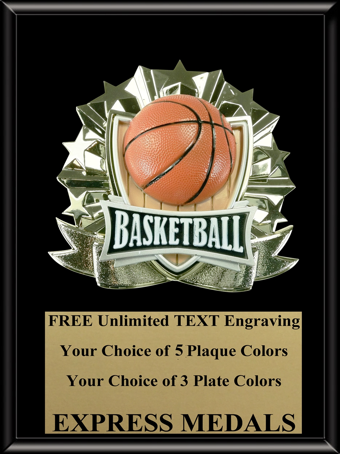 All-Star Basketball Plaque (4 Sizes) (PM1263)