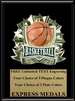 All-Star Basketball Plaque (4 Sizes) (PM1263)