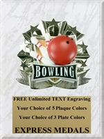 All-Star Bowling Plaque (4 Sizes) (PM1264)
