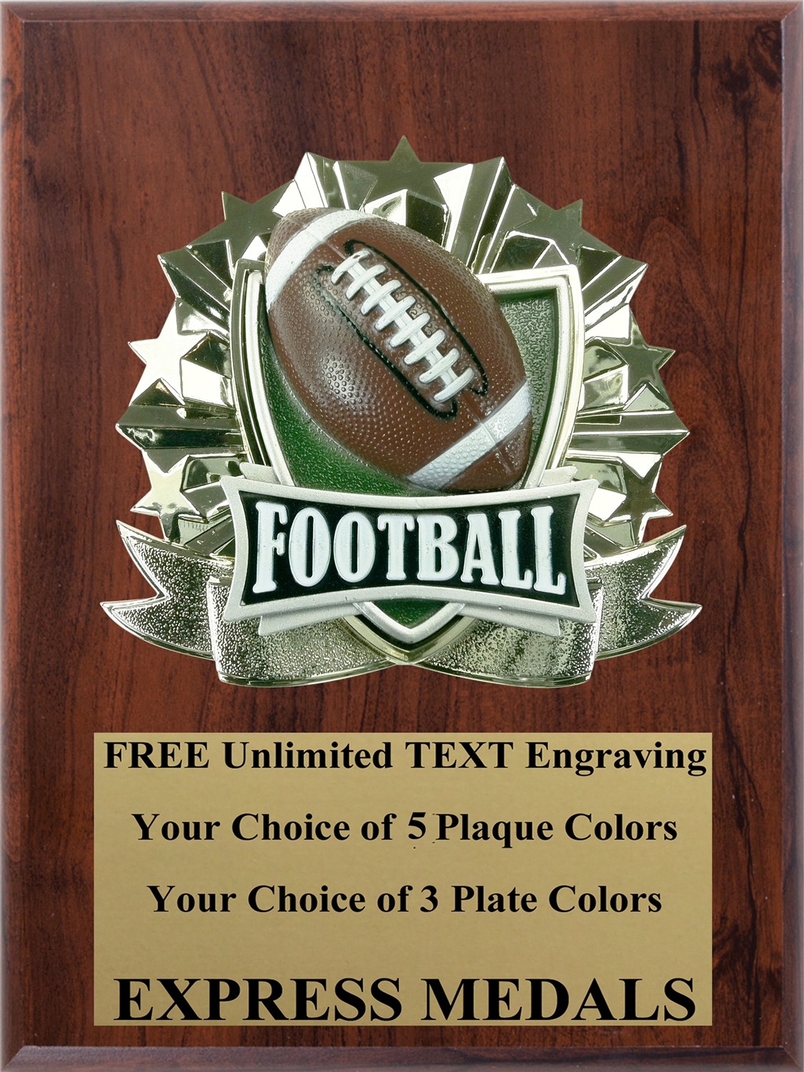 All-Star Football Plaque (4 Sizes) (PM1266)