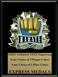 All-Star Karate Plaque (4 Sizes) (PM1271)