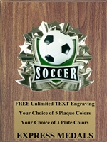 All-Star Soccer Plaque (4 Sizes) (PM1273)