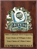 All-Star Swimming Plaque (4 Sizes) (PM1274)