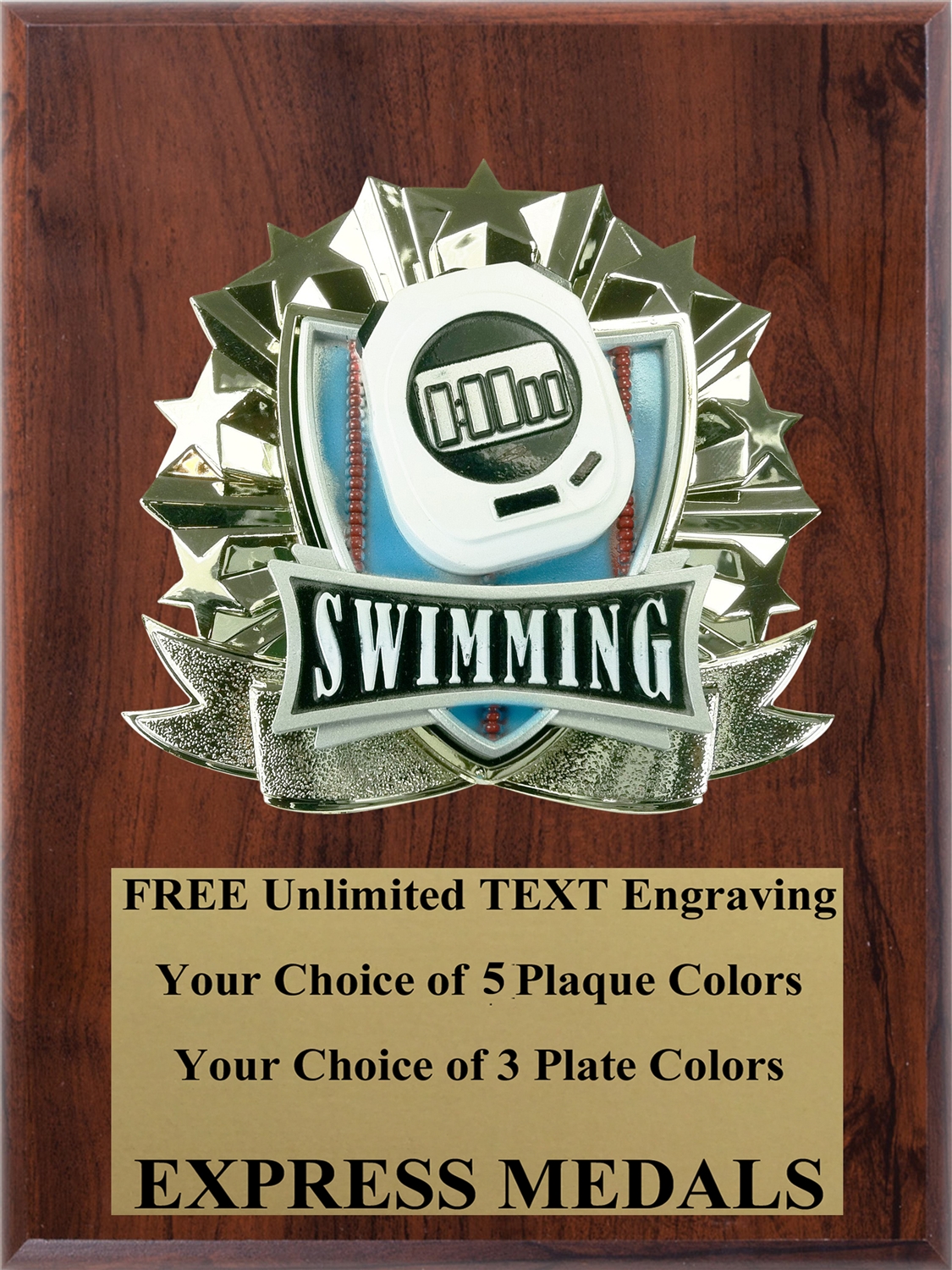All-Star Swimming Plaque (4 Sizes) (PM1274)