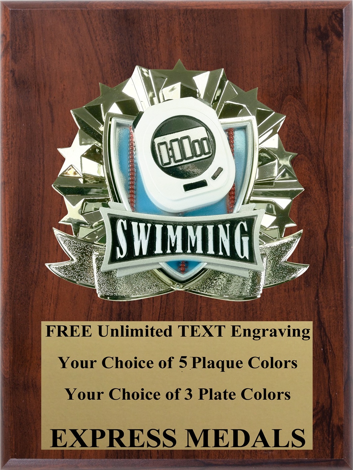 All Star Swimming Plaque (4 Sizes)