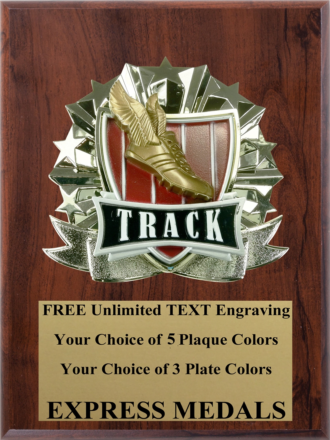 All-Star Track Plaque (4 Sizes) (PM1276)