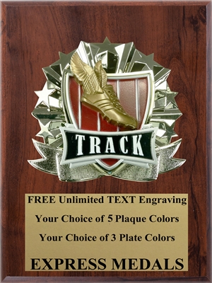 All-Star Track Plaque (4 Sizes) (PM1276)