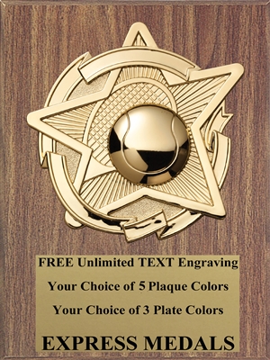 Star Tennis Plaque (4 Sizes)