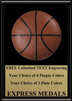 Basketball Plaque 4x6 & 5x7 PM3133-VL