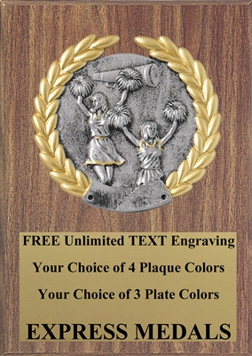 Platinum Cheerleader Plaque 4x6 & 5x7 PM5105-VL