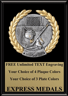 Platinum Hockey Plaque 4x6 & 5x7 PM5110-VL