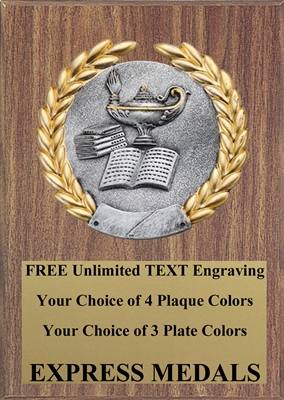 Platinum Lamp Scholastic Plaque 4x6 & 5x7 PM5112-VL