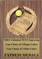 Full Color Tennis Plaque 4x6 & 5x7 PM662-VL
