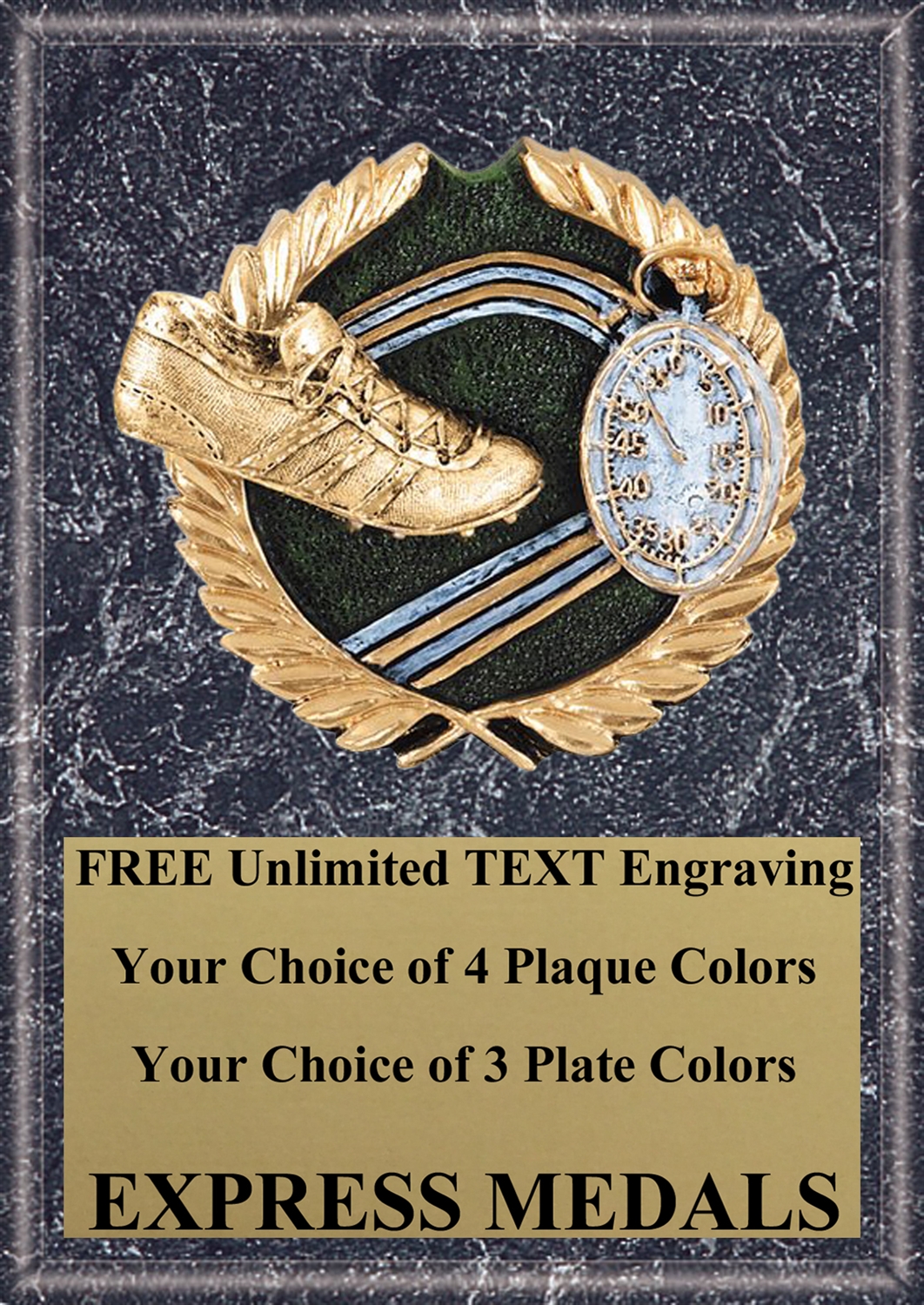 Full Color Track Plaque 4x6 & 5x7 PM664-VL