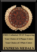 Full Color Darts Plaque 4x6 & 5x7 PM665-VL