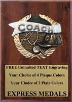 Full Color Coach Plaque 4x6 & 5x7 PM673-VL