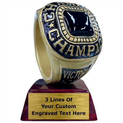 Champion Ring Resin Trophy