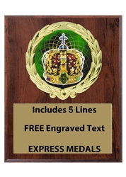 Plaques available in 3 sizes 4x6, 5x7 or 6x321