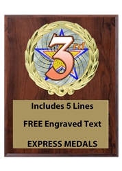 Plaques available in 3 sizes 4x6, 5x7 or 6x370