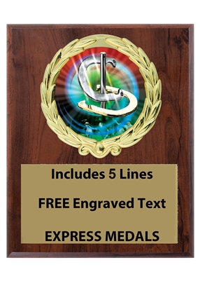 Plaques available in 3 sizes 4x6, 5x7 or 6x395