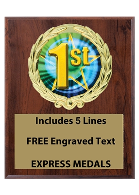 Plaques available in 3 sizes 4x6, 5x7 or 6x417