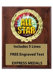 Plaques available in 3 sizes 4x6, 5x7 or 6x420