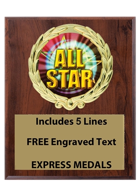 Plaques available in 3 sizes 4x6, 5x7 or 6x420