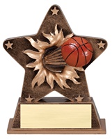 5-1/2" Starburst Series Basketball Trophy