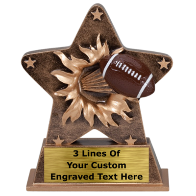 5-1/2" Starburst Series Football Trophy