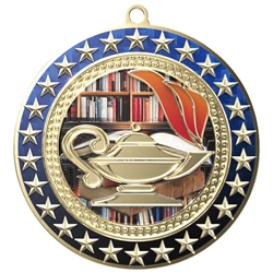 3" Radiant Star Scholastic Medal (RSM108)