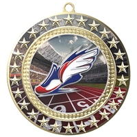 3" Radiant Star Track Medal (RSM138)