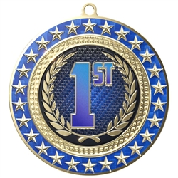 3" Radiant Star 1st Place Medal (RSM161)