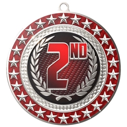 3" Radiant Star 2nd Place Medal (RSM162)