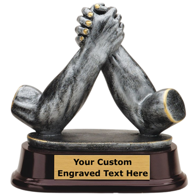 5-1/2" Tall Arm Wrestling Trophy