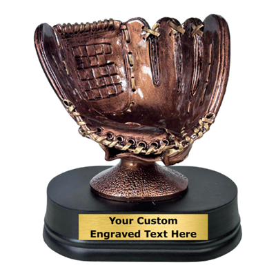 Baseball Holder Glove with Free Engraved Plate RX680AB