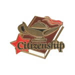 1-1/4" Star Student Citizenship Pin SA20