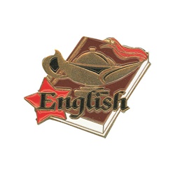 1-1/4" Star Student English Pin SA21