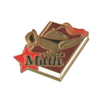 1-1/4" Star Student Math Pin SA23